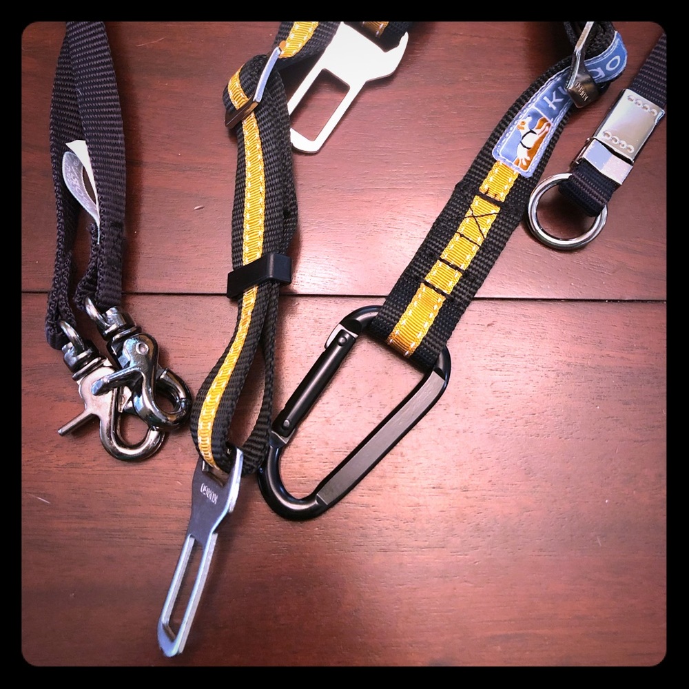 Dog Leash Coupler and Seatbelt Bundle!